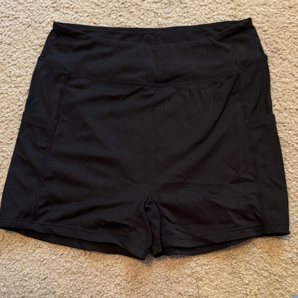 Women's Black Athletic Shorts